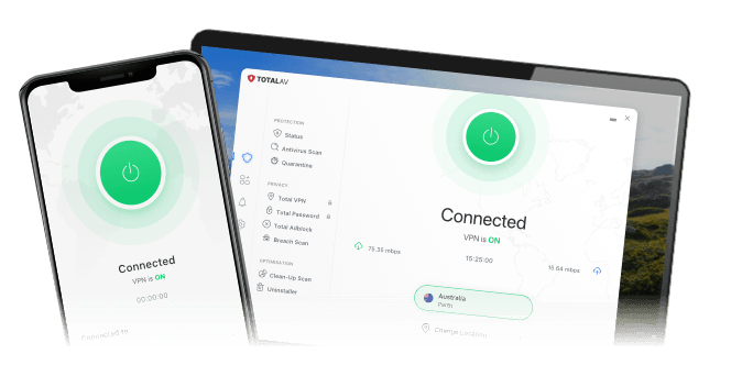 Mobile & Desktop Showing Total&nbsp;VPN